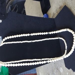 Double strand costume pearls